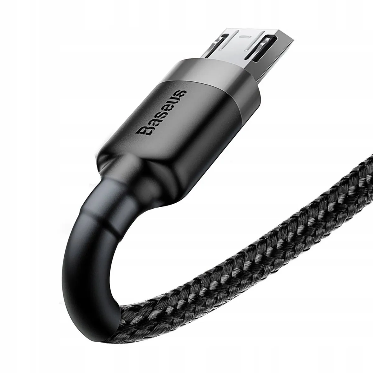 Baseus Cafule USB Micro USB Kabel QC 3.0 2.4A 1M - Zwart/Grijs - afbeelding 2 van 5