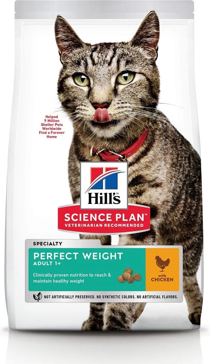 Hill's Science Plan Adult Perfect Weight Kattenvoer Kip 1,5kg