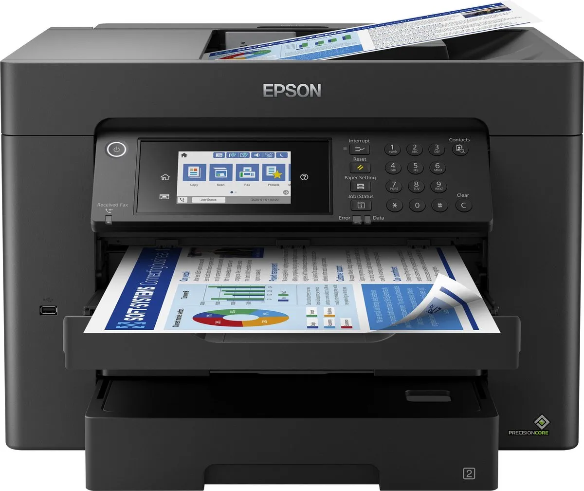 Epson WorkForce WF-7840DTWF A3+ Printer - 25ppm - Zwart