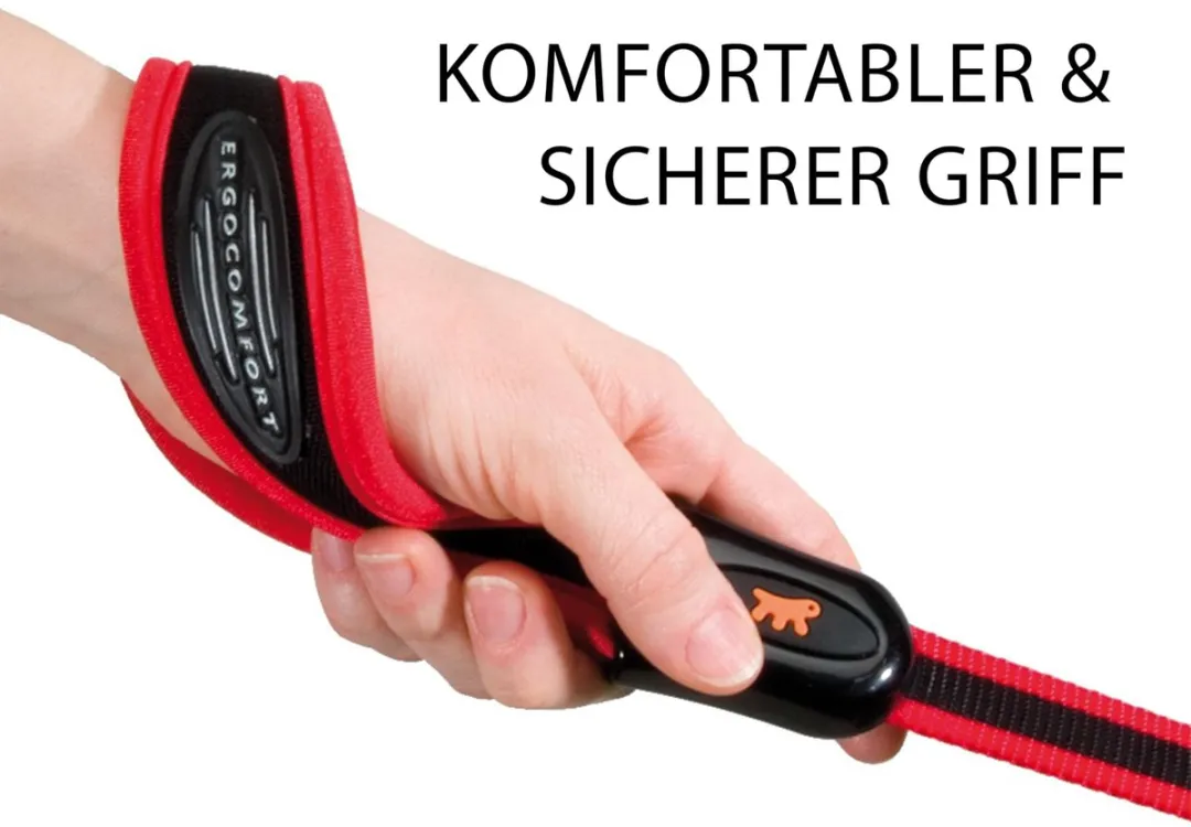 Ferplast Hondenriem Ergocomfort G25 120cm - Zwart - afbeelding 4 van 6