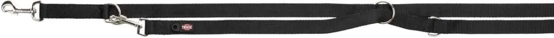 Trixie Hondenriem Premium Verstelbaar Nylon - Zwart - afbeelding 2 van 4
