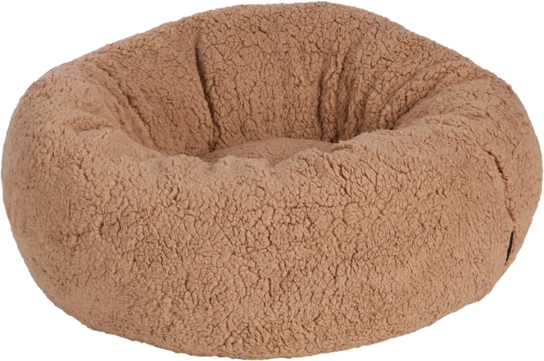 Flamingo Mand Felpa Rond Mokka 45x45x23cm