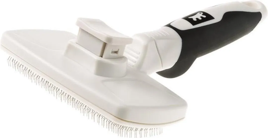 Ferplast Dierenborstel 19,5cm Staal/Rubber - Wit/Zwart