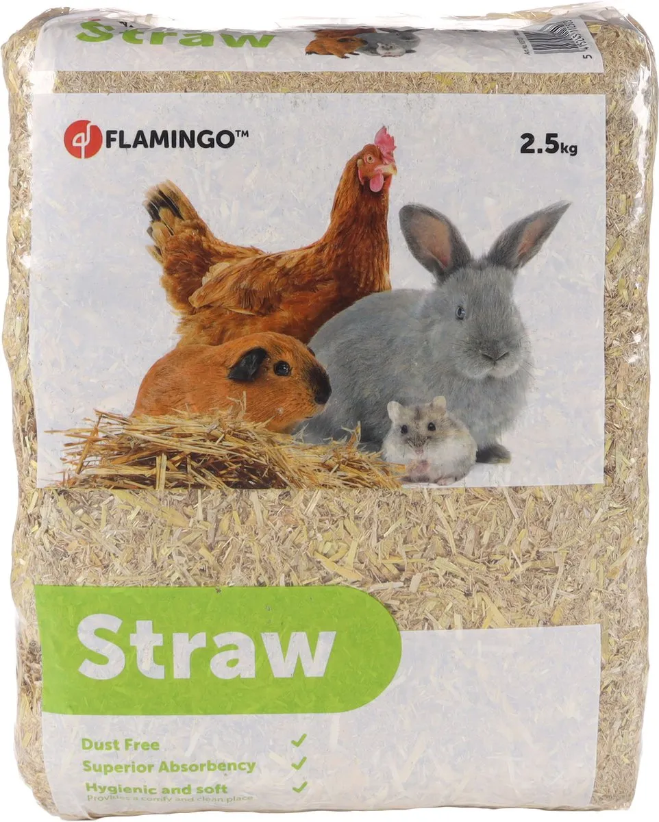 Flamingo Konijnenstro Prespak 2.5 kg