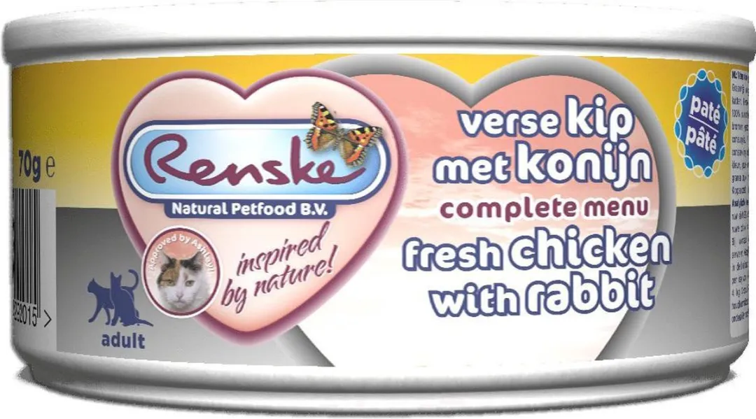 Renske Kat Adult Verse Kip/Konijn - 24 Stuks
