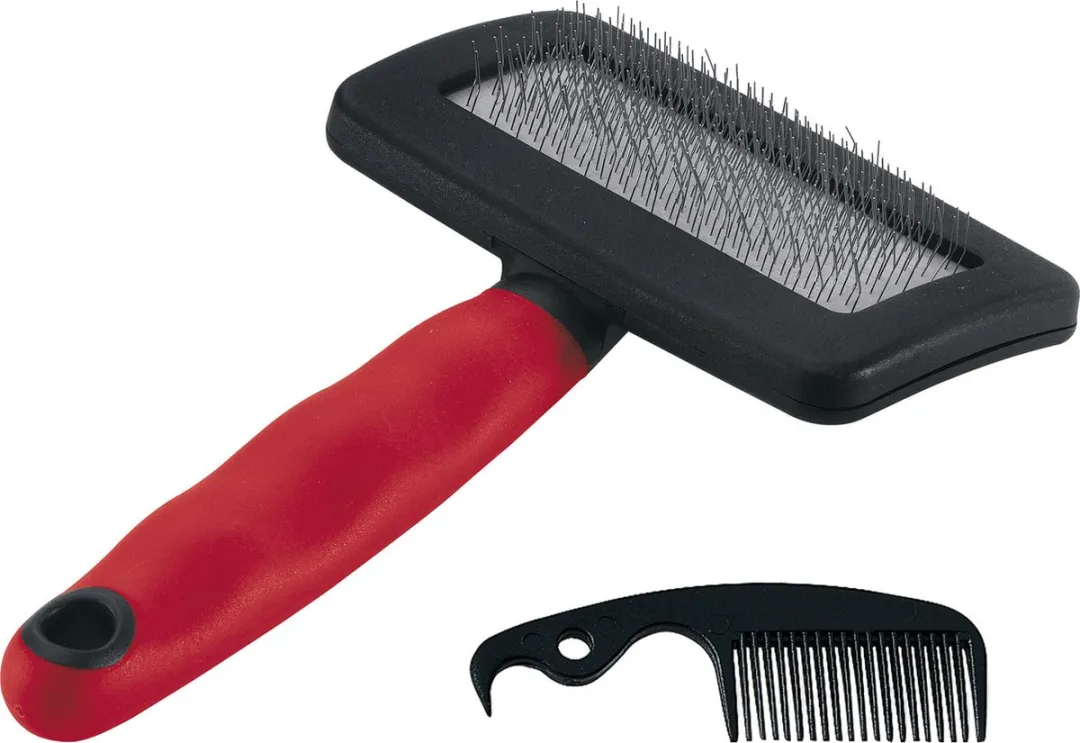 Ferplast Slickerborstel Large - Rood & Zwart
