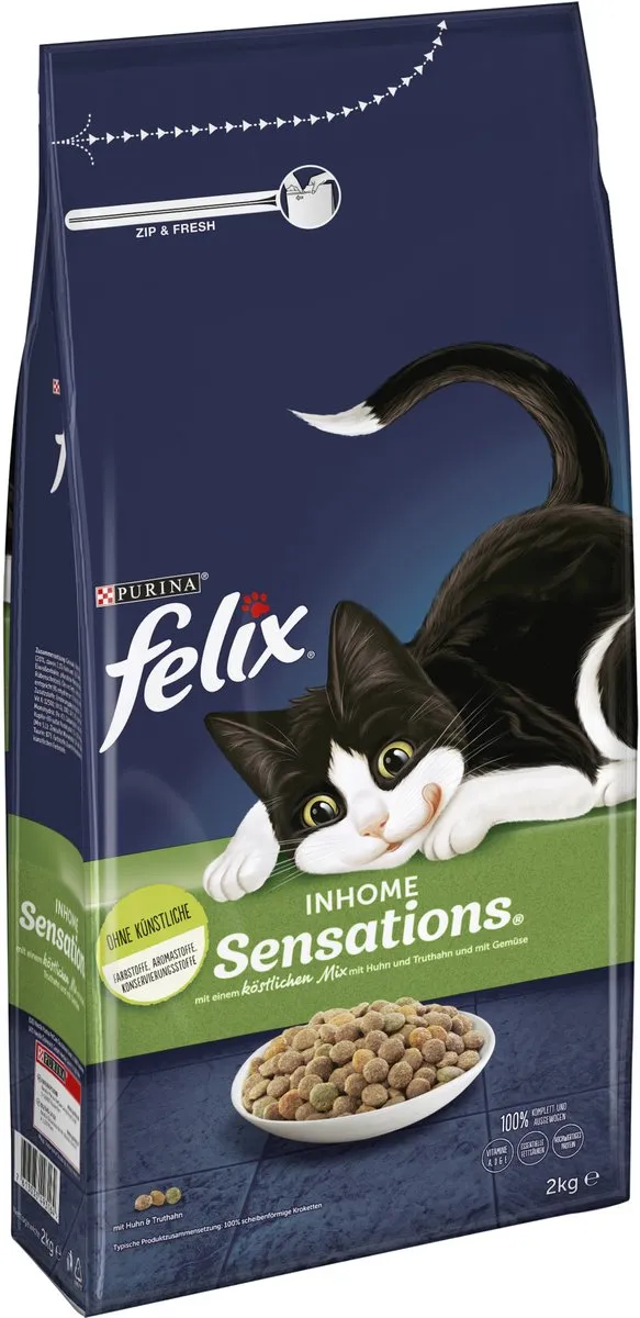 Felix Inhome Sensations Kattenvoer Kip & Groenten 2kg