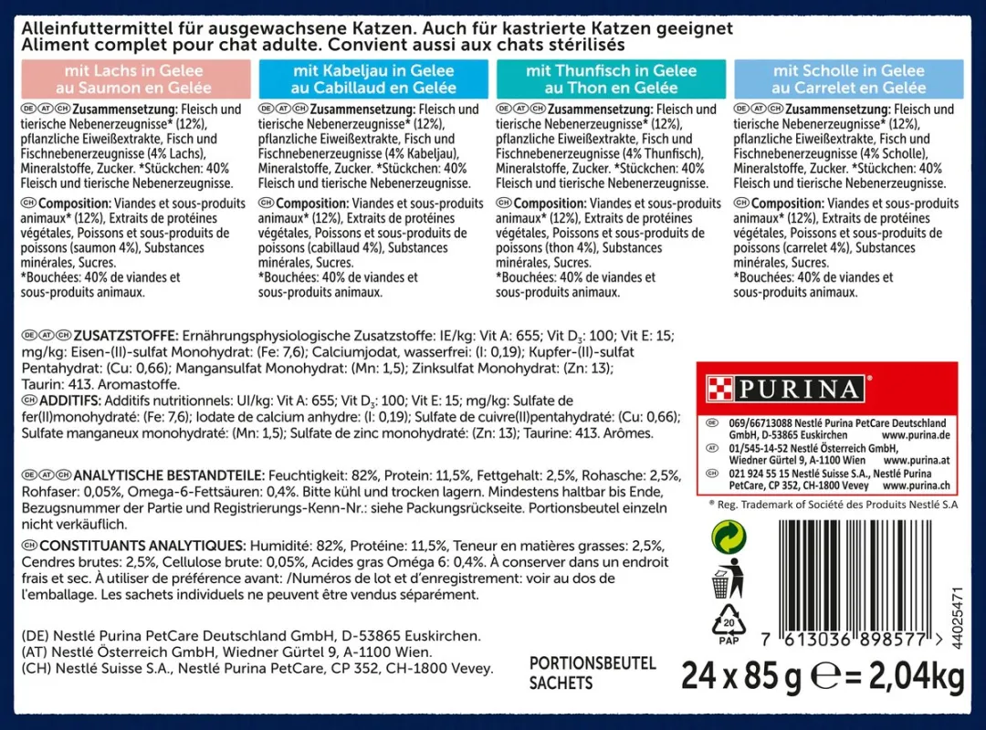 Felix Katten Natvoer Multipack - 24x85g