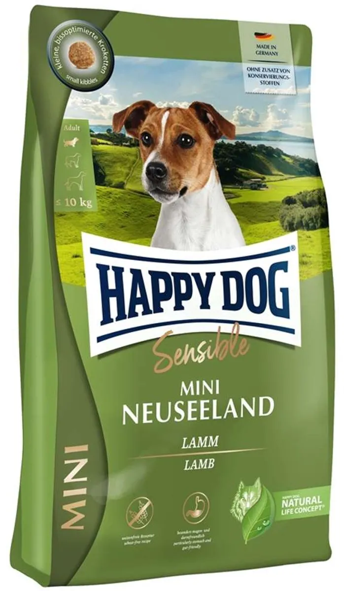 Happy Dog Mini Nieuw-Zeeland Lam & Rijst 800g