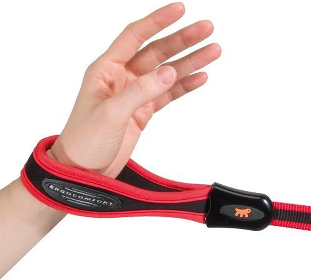Ferplast Hondenriem Ergocomfort G20 120cm - Zwart/Rood - afbeelding 3 van 4