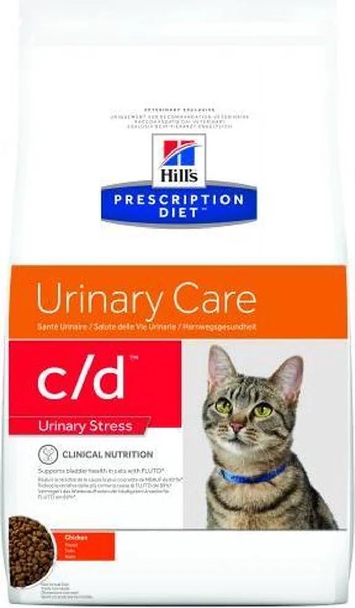 Hill's Feline C/D Urinary Stress Kattenvoer - 8 kg