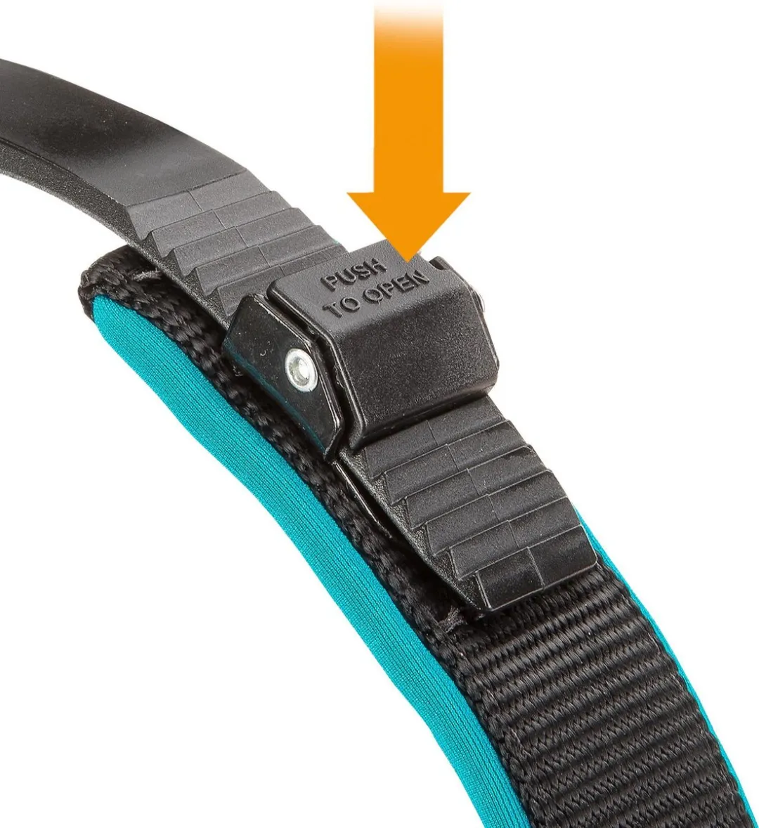 Ferplast Ergocomfort Fluo Hondenhalsband 34-42cm - Zwart/Blauw