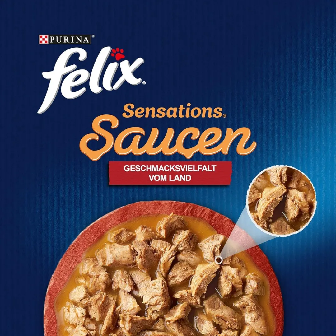 Felix Sensations Kattenvoer Nat - 96 Stuks (4x24x85g)