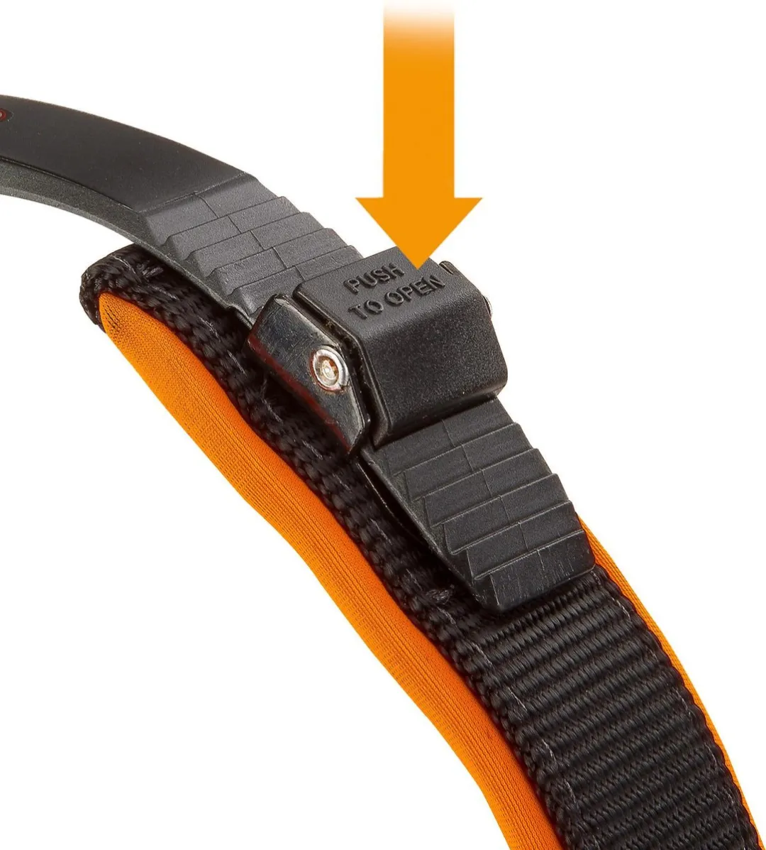 Ferplast Hondenhalsband Ergofluo 43-51cm - Oranje/Zwart