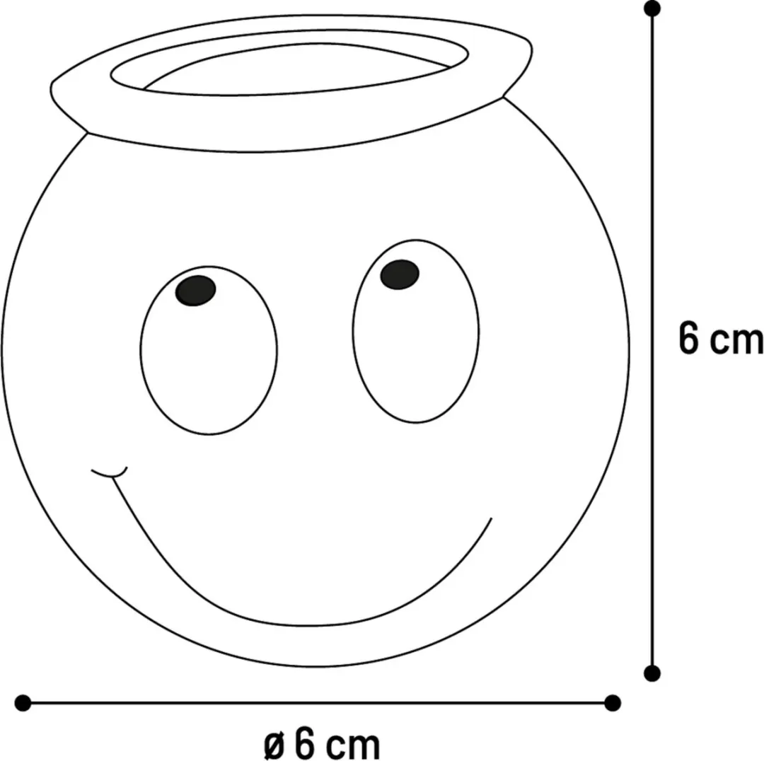 Flamingo Klepti Hs Latex Bal Smiley Geel 6cm - afbeelding 4 van 4