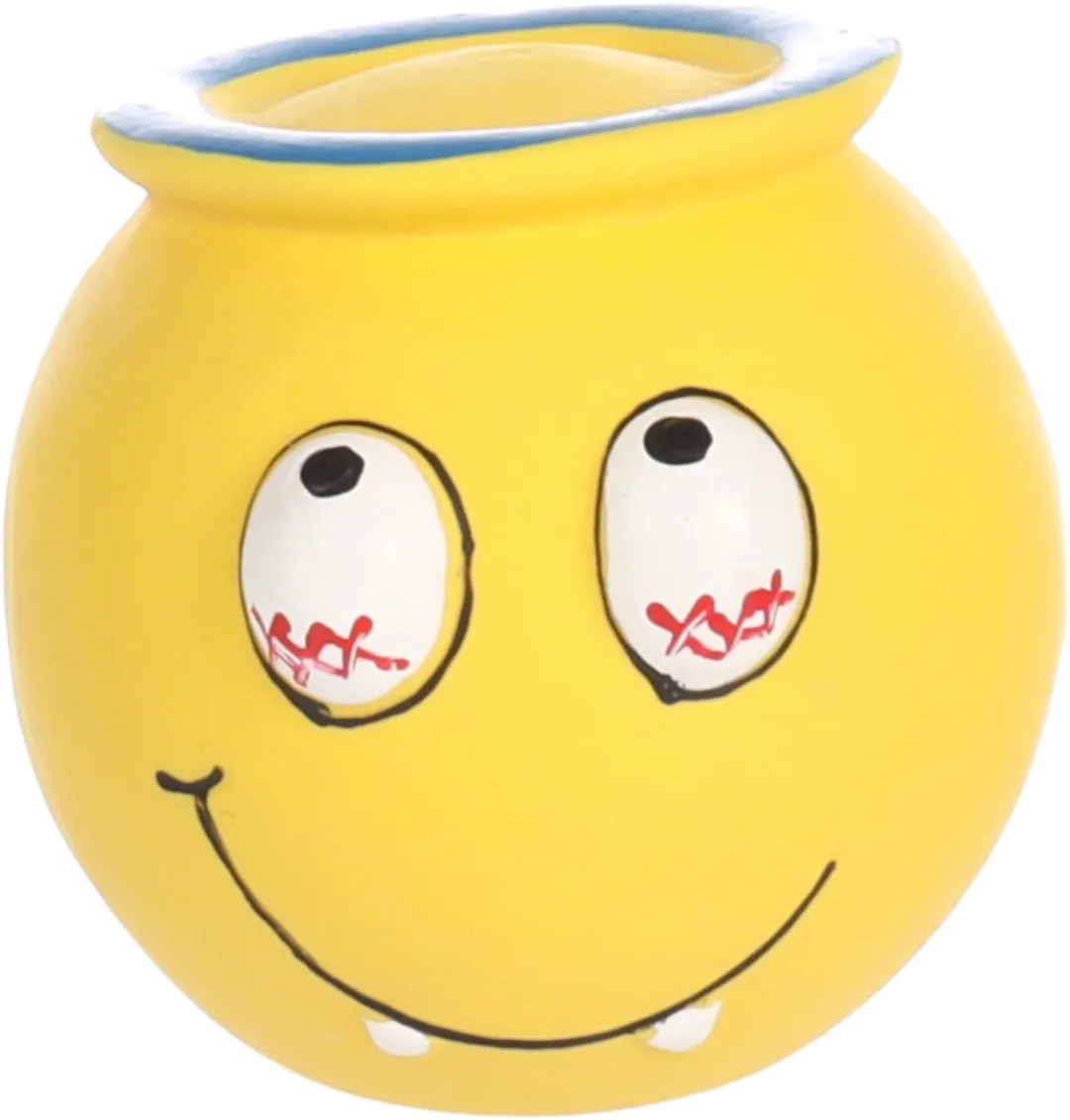 Flamingo Klepti Hs Latex Bal Smiley Geel 6cm - afbeelding 2 van 4