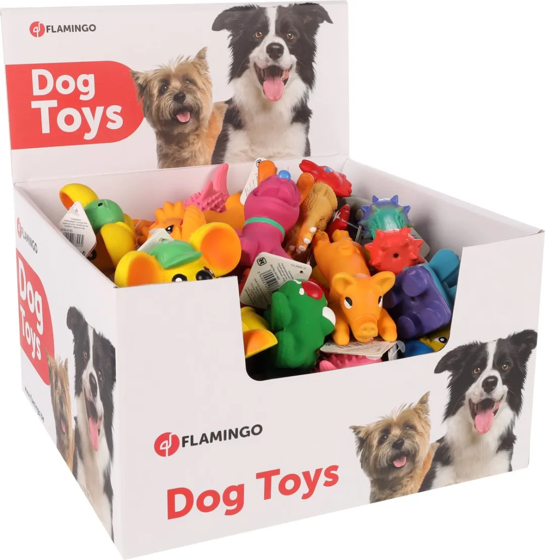 Flamingo Angus Speelgoed Honden Latex Joytoys 15 Stuks - Multicolor - afbeelding 5 van 6
