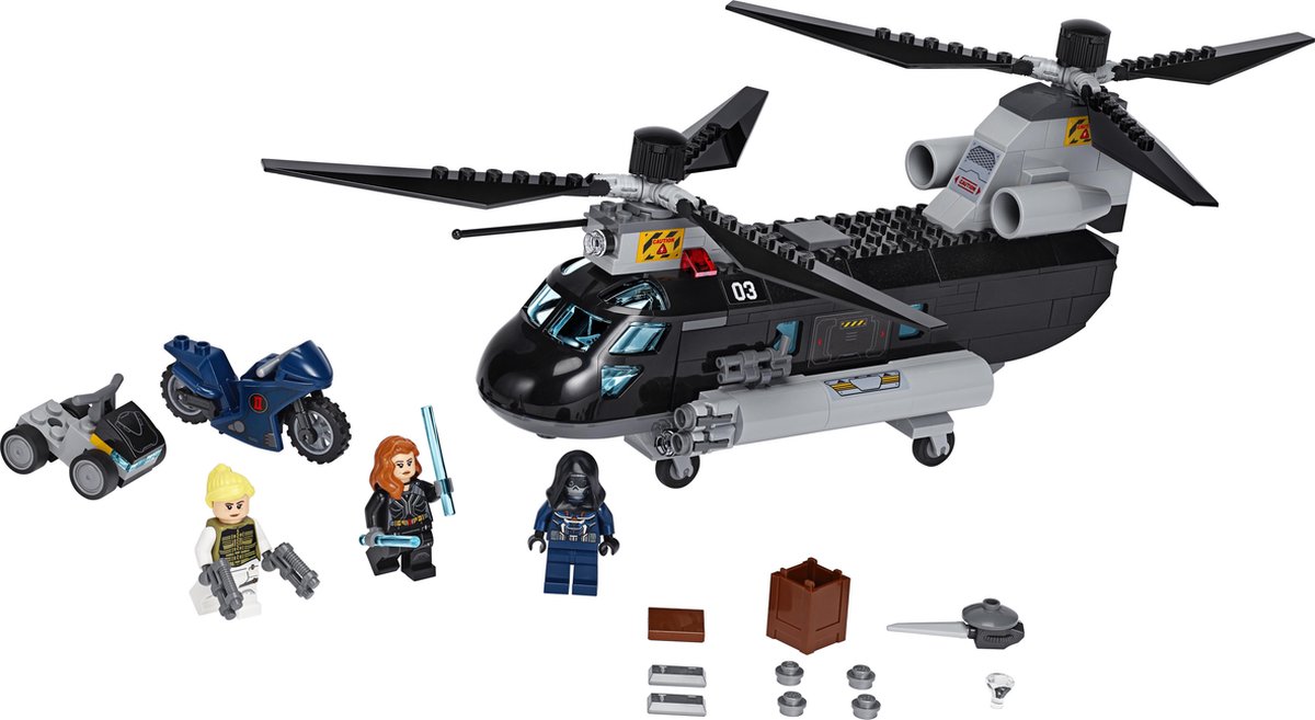 LEGO Marvel Avengers Black Widow's Helicopter Chase -76162
