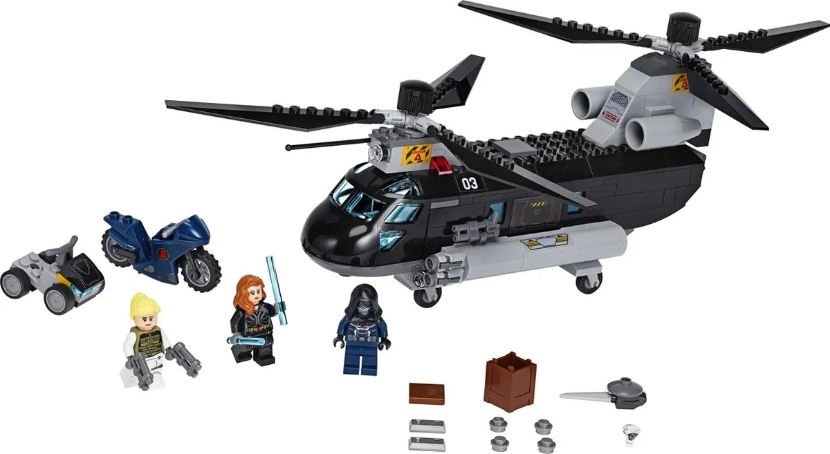 LEGO Marvel Avengers Black Widow Helikopter Chase 76162 - 271 Stukken