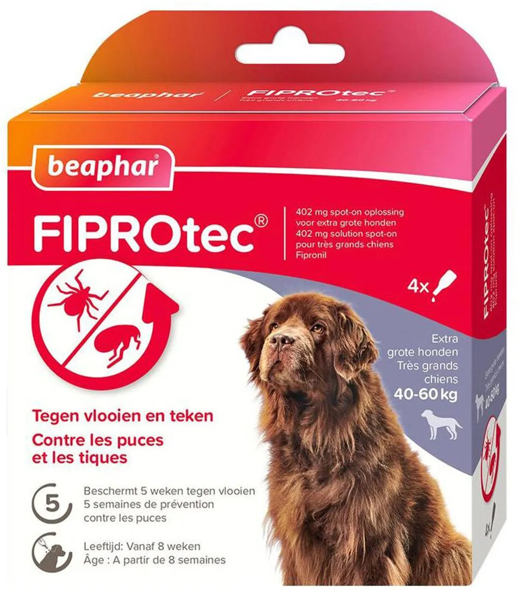 Beaphar FiproTec Hond 10-20 kg Pipetten - 3 Stuks