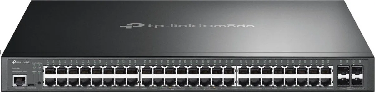 TP-Link TL-SG3452P 48x PoE Switch - 104 Gbps - Zwart