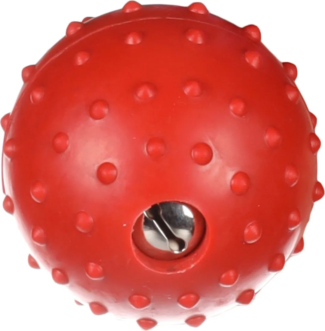 Flamingo Rubber Bal met Touw - Multi