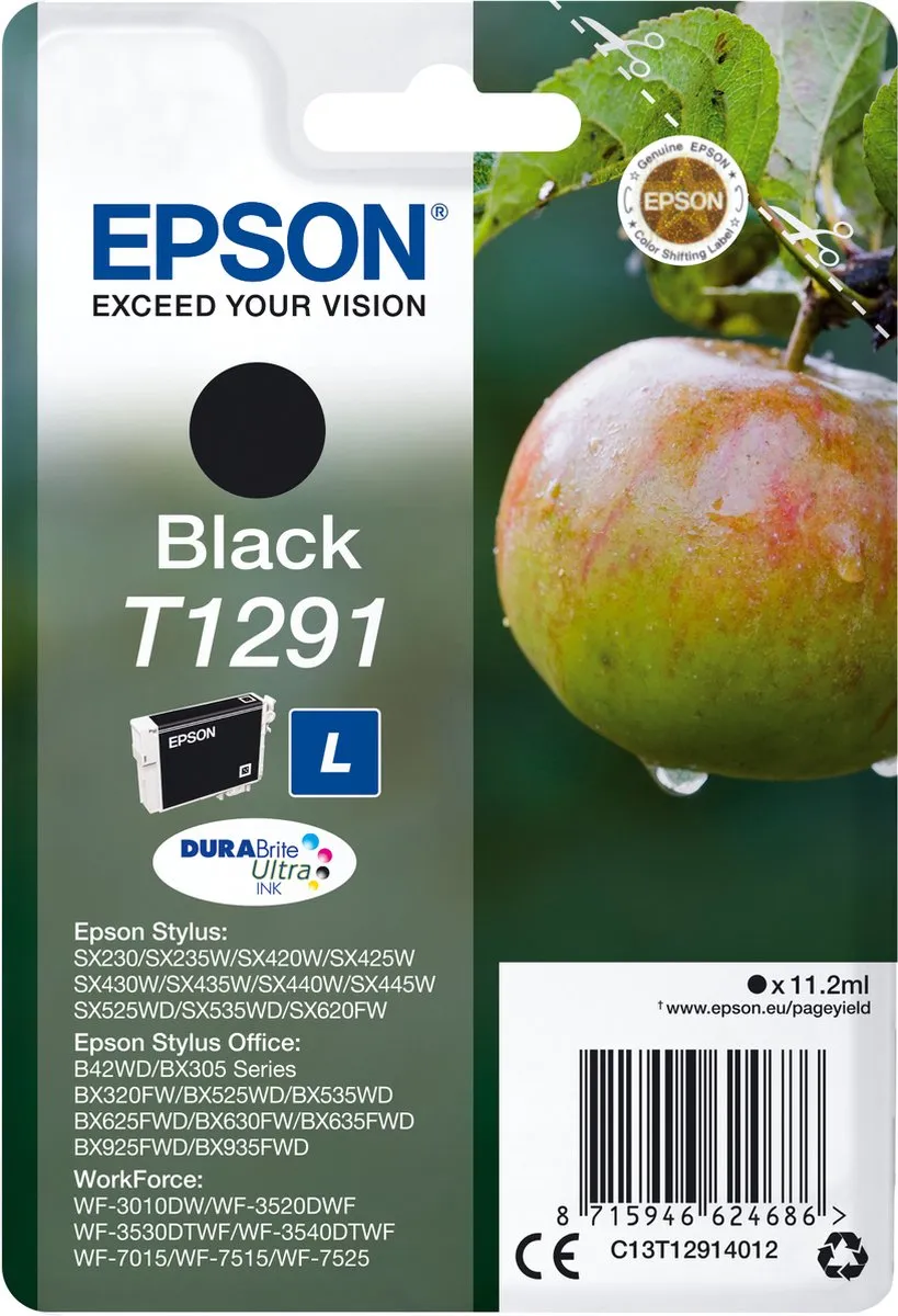 Epson C13T12914011 Inktcartridge Zwart - 385 pagina's