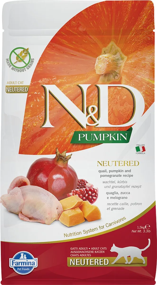Farmina N&D Pumpkin Neutered Kattenvoer