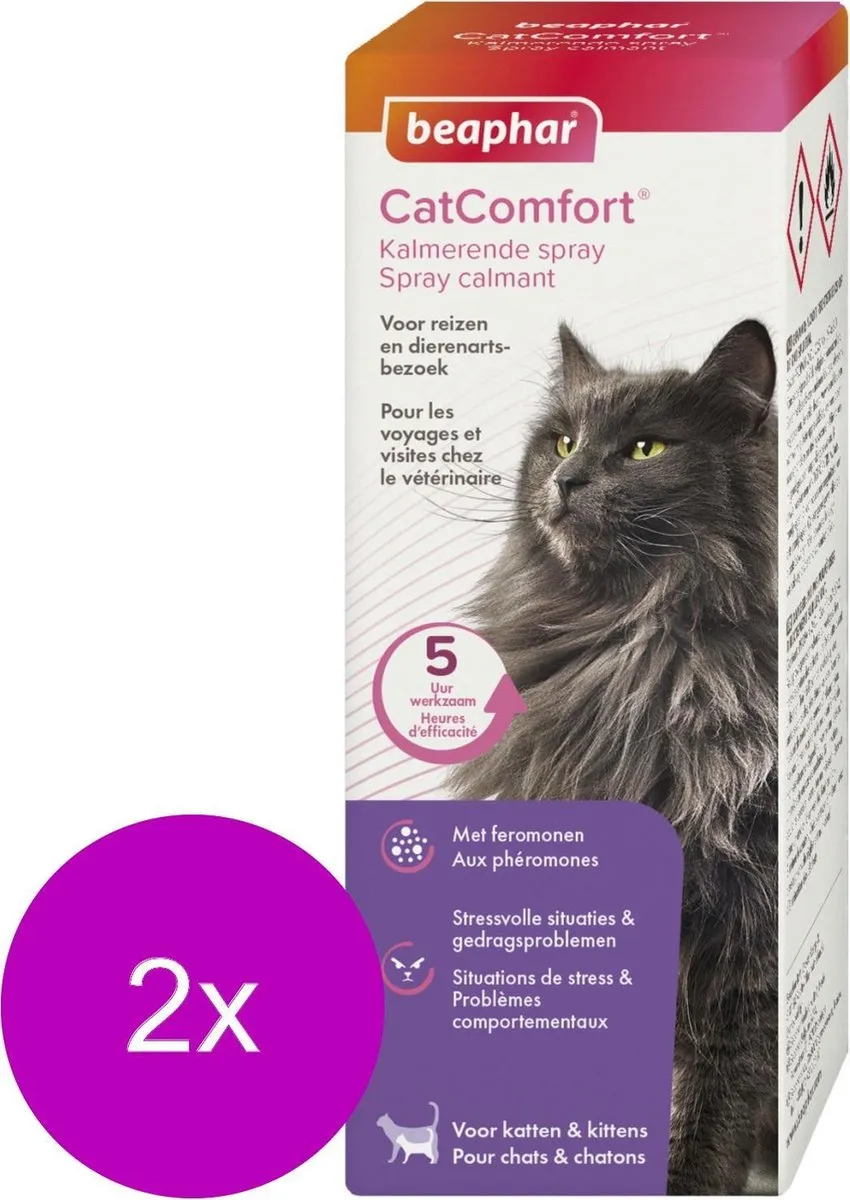 Beaphar Catcomfort Kalmerende Spray 2x60ml