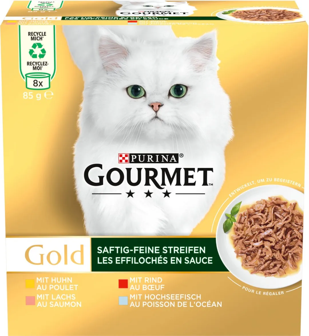 Purina Gourmet Gold Sappige Fijne Reepjes Multipack
