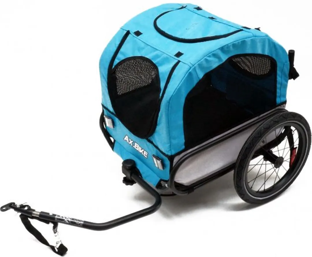 Maxxis Fiets/wandel trailer voor kleine honden - 25 kg - Blauw
