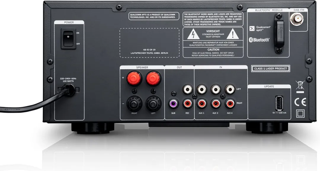 Teufel KOMBO 43 Cd-receiver - 50W - Zwart