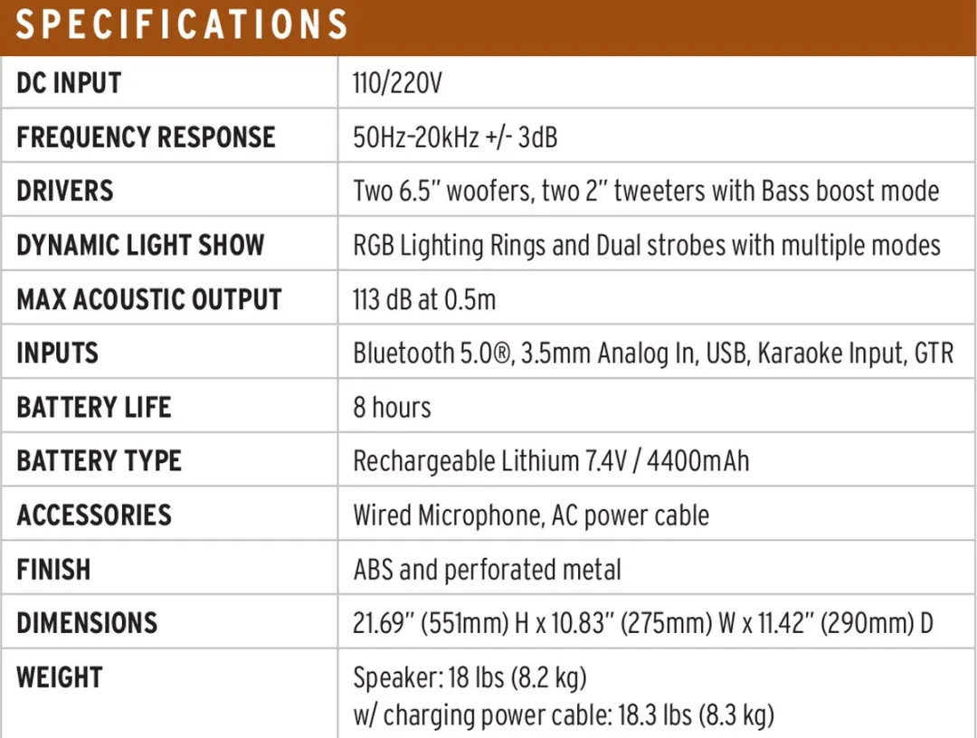 Klipsch GIG XXL Party Speaker K1071868 - Bluetooth USB - Zwart