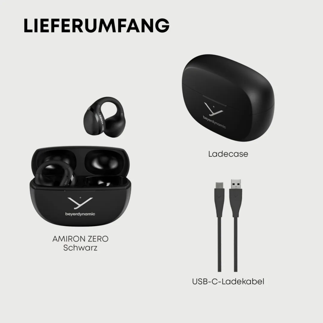 Beyerdynamic Amiron Zero 00232152 Open-Ear Oordopjes - Zwart Oranje