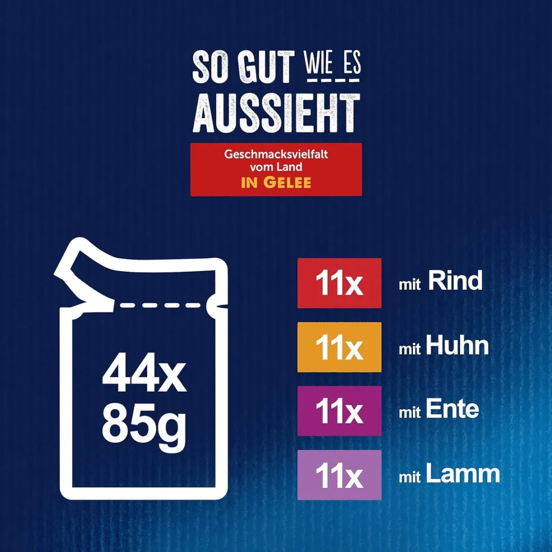 Felix Katten Natvoer Adult Diverse Smaken Geleipack - 44x85g - afbeelding 6 van 6
