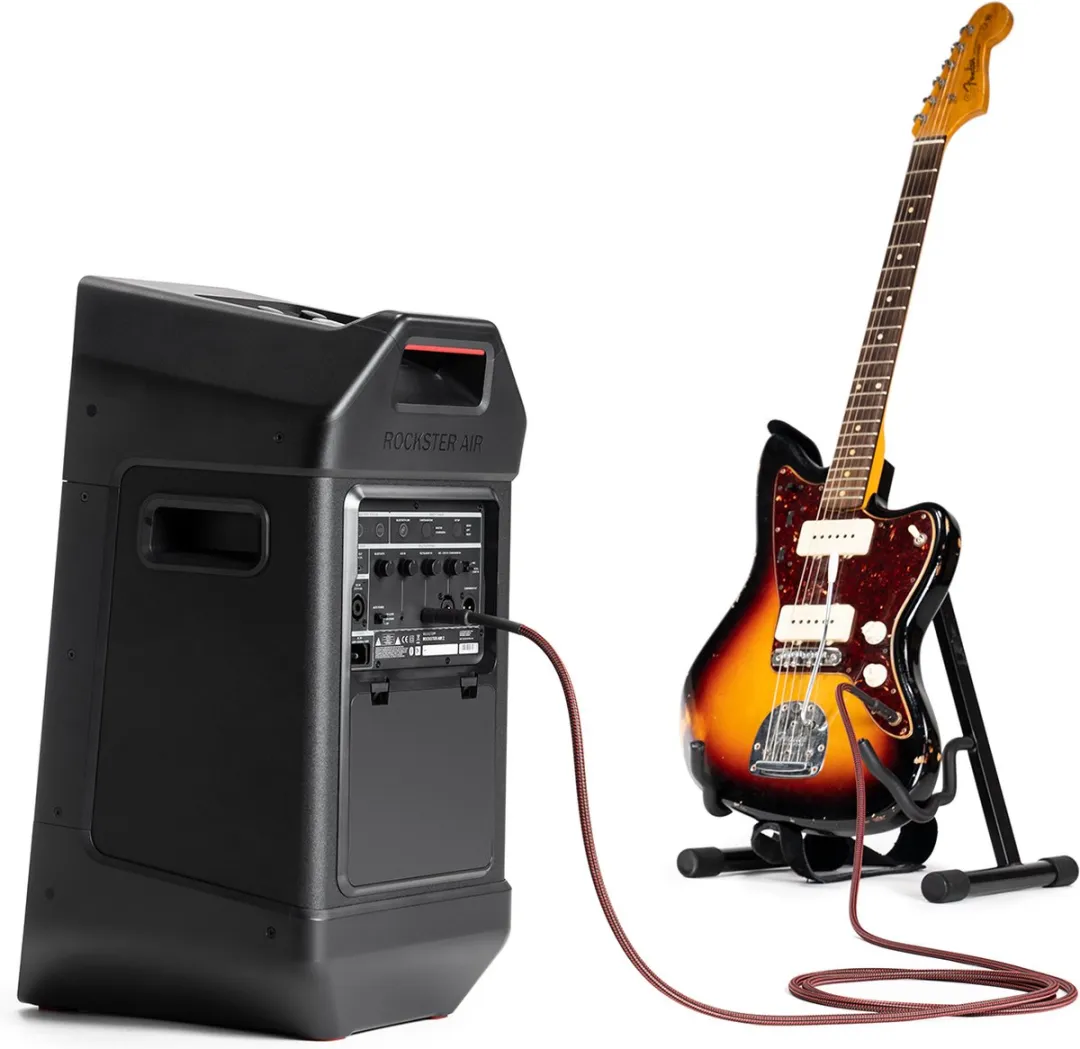Teufel Fender Rockster Air 2 Bluetooth Speaker - 58 uur - 115 dB - Zwart - afbeelding 6 van 6