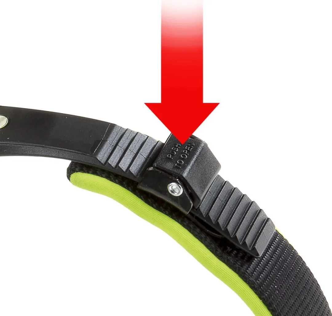 Ferplast Reflectiehalsband Ergofluo 25-33cm - Zwart