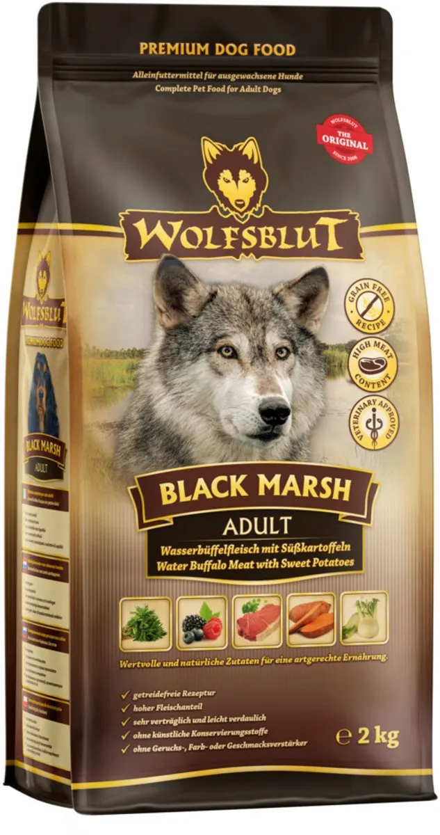 Wolfsblut Adult Black Marsh Hondenvoer 2kg
