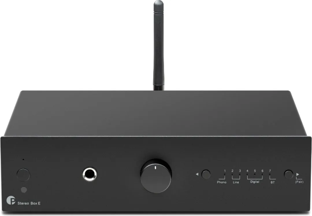 Pro-Ject Stereo Set E Phono - Platenspeler met Versterker & 2 Boekenplankluidsprekers - Zwart