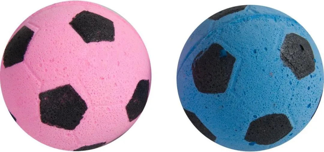 Flamingo Kattenspeelgoed Sponzen Voetballen 4cm