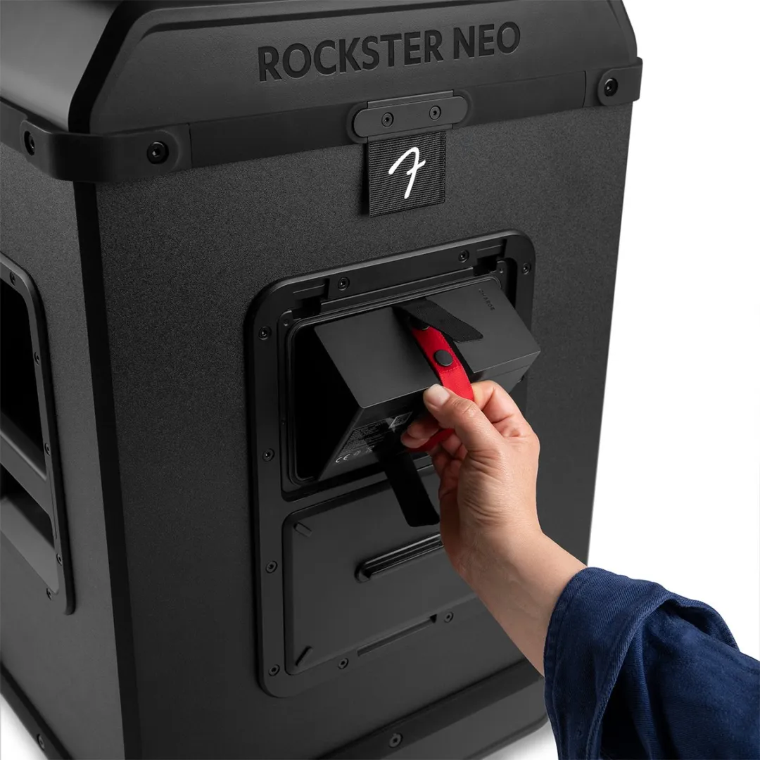 Teufel Fender ROCKSTER NEO 107002737 Draagbare Bluetooth Speaker - 130dB - Black & Steel