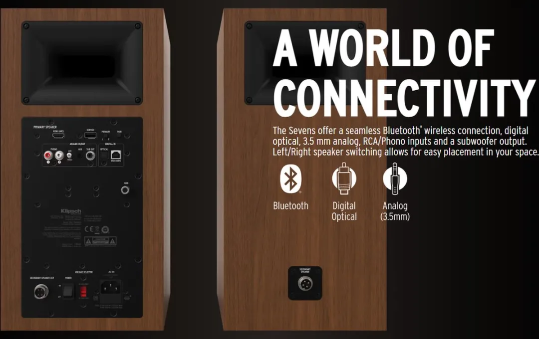 Klipsch The Sevens Draadloze Speaker - HDMI ARC - Zwart