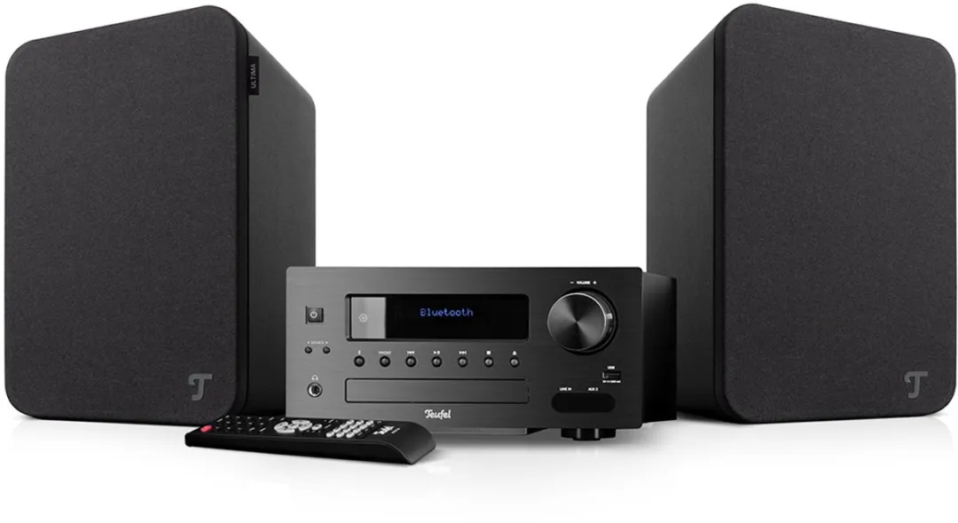 Teufel ULTIMA 20 KOMBO 2 Hifi-set - 2x Boekenplankspeakers - Bluetooth aptX - CD/FM/DAB+ Radio - Zwart