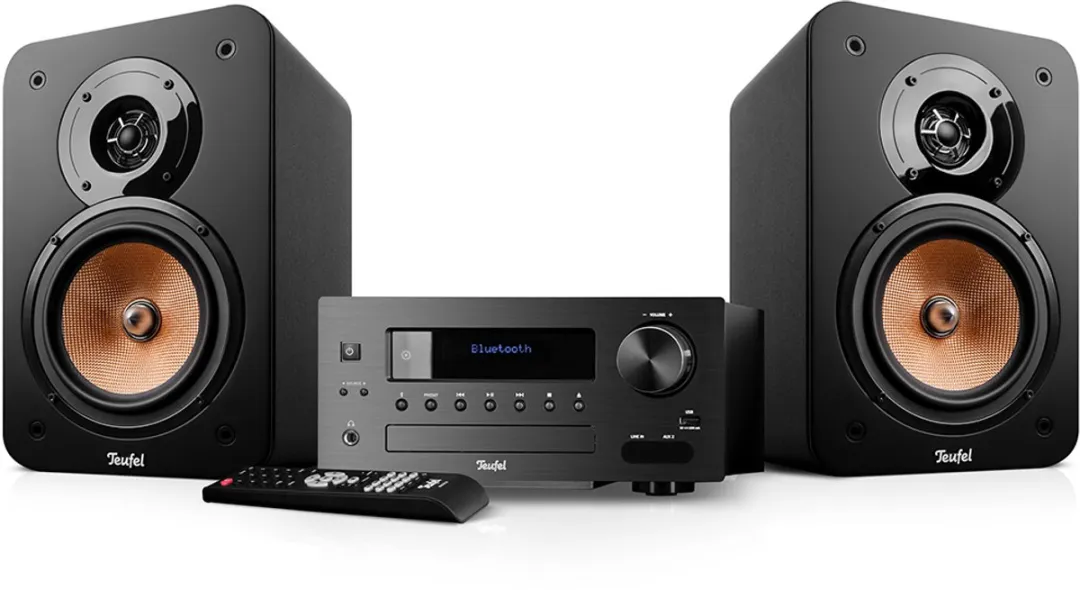 Teufel ULTIMA 20 KOMBO 2 Hifi-set - 2x Boekenplankspeakers - Bluetooth aptX - CD/FM/DAB+ Radio - Zwart