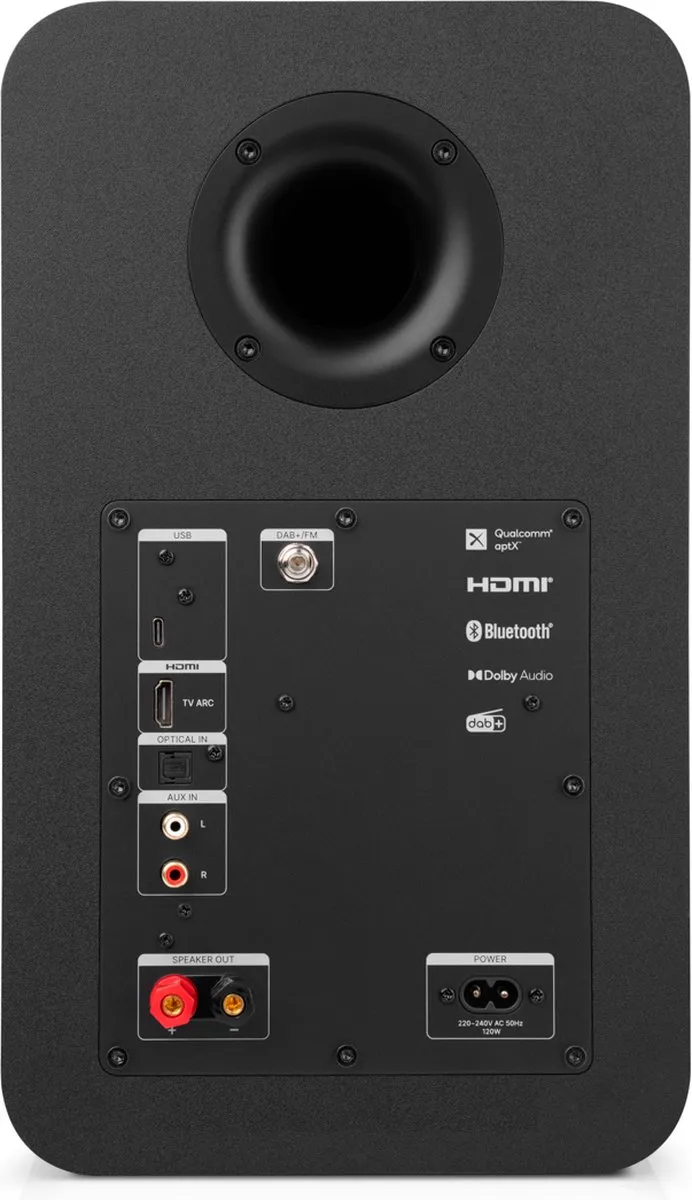 Teufel ULTIMA 25 ACTIVE Bluetooth Boekenplankspeakers - Night Black