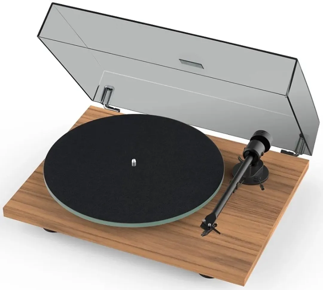 Pro-Ject T1 Evo Phono Walnut Draaitafel - Ortofon OM10