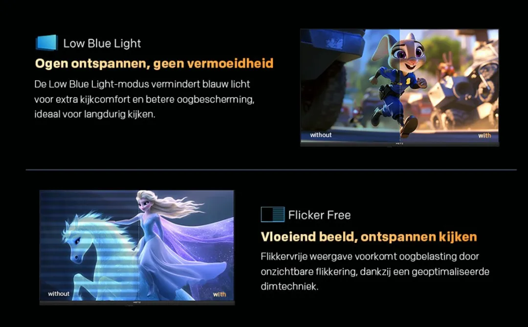 METZ QLED 32 Inch 32MQF7000Z Smart Google TV, HDR10, Dolby Audio, Oogzorg TV, Triple Tuner