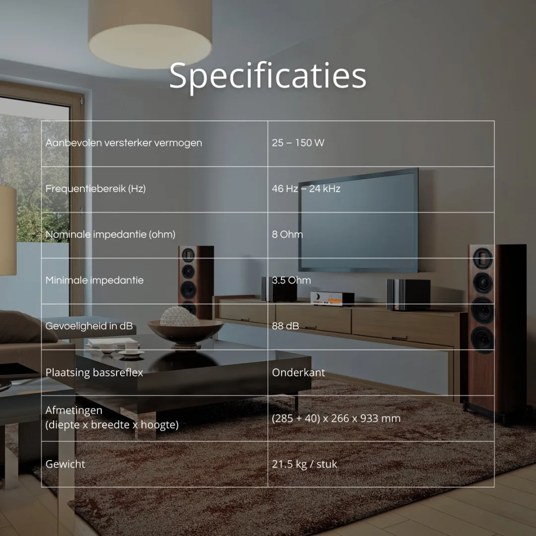 Wharfedale EVO 5.3 Vloerstaande Speakers - Walnoot