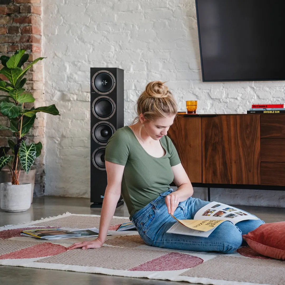 Teufel Theater 500 Vloerluidsprekers - 240W - Set van 2 - Zwart