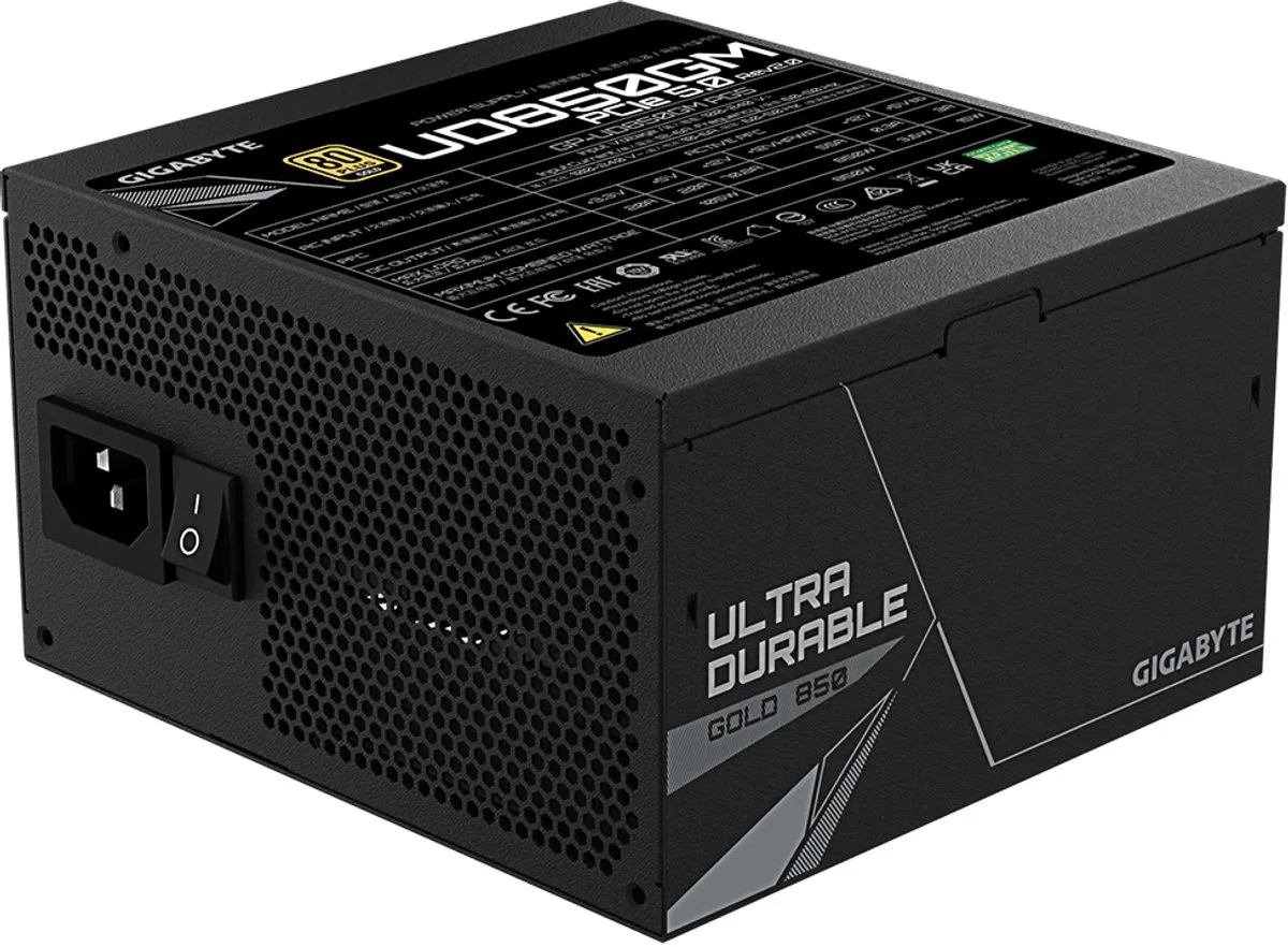 Gigabyte GP-UD850GM PG5 V2 Voeding - 850W 80 Plus Gold - Zwart